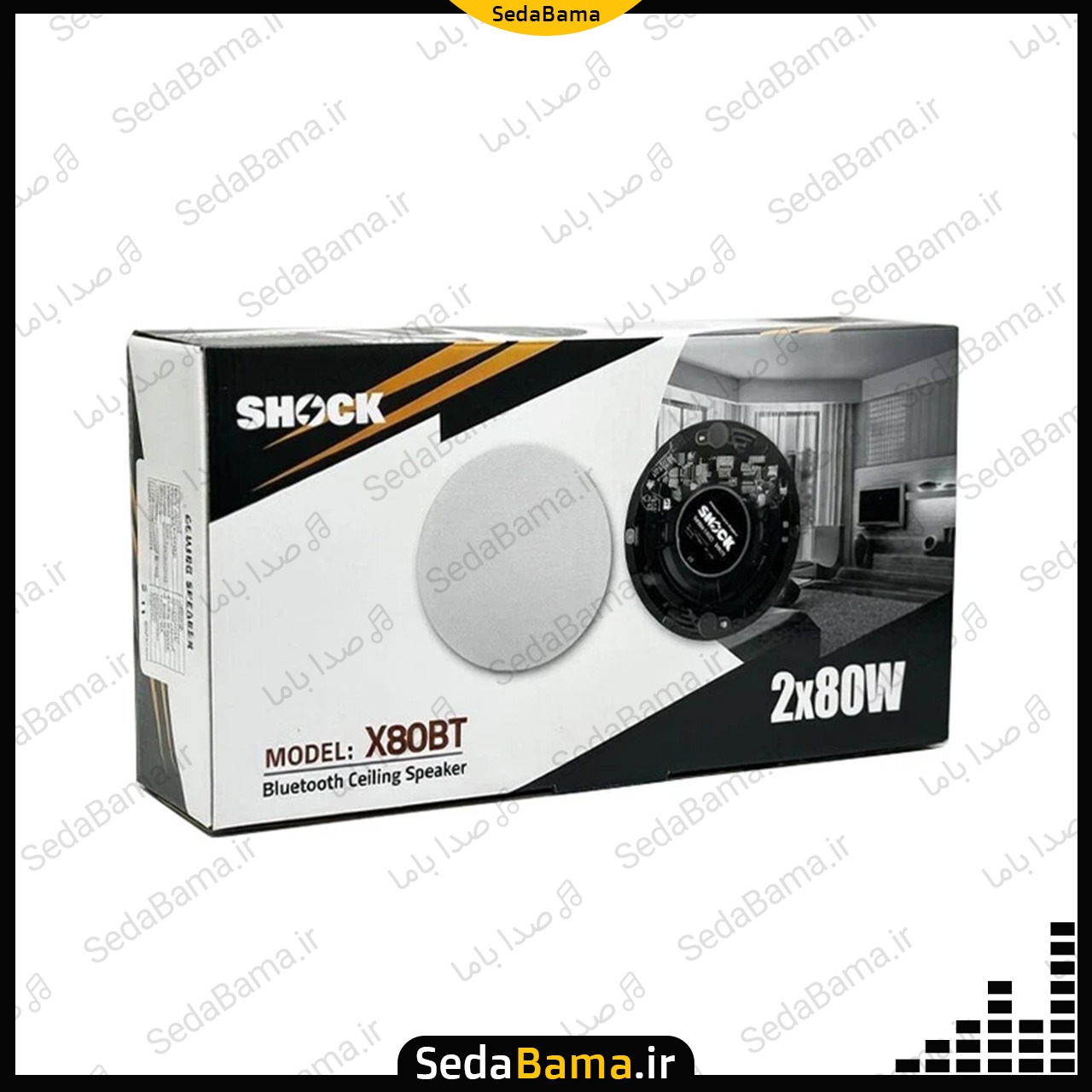 پکیج اسپیکر سقفی بلوتوثی شوک SHOCK X80BT